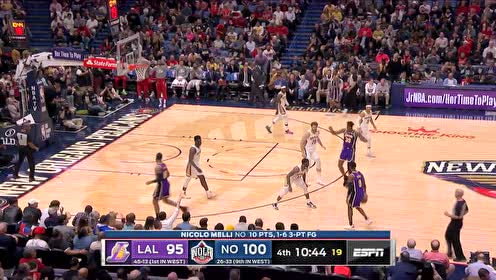 【NBA集錦】摩爾突破分球 梅利外線三分一箭穿心