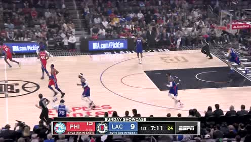 【NBA集錦】手感來了防不住 哈里斯急停三分洞穿球網(wǎng)