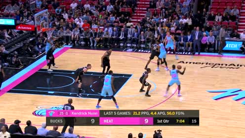 【NBA集锦】三分天注定七分靠打拼 落选秀纳恩急停中距离射中