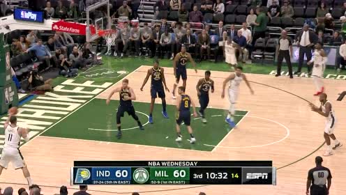 【NBA集錦】字母哥這繞背分球有兩下子 洛佩茲空位出手三分命中