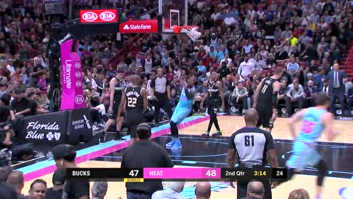 【NBA集锦】欺负你没道理！克劳德击地妙传助飞阿德巴约隔人暴扣挂筐