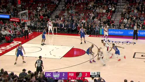 【NBA集錦】利拉德?lián)舻孛顐飨扇酥嘎?大白邊跟進(jìn)起飛轟炸籃筐