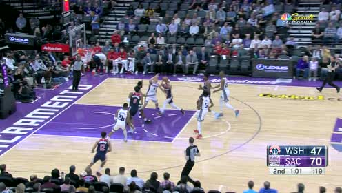 【NBA集锦】内皮尔强硬上篮不中 八村垒积极拼抢补篮得手