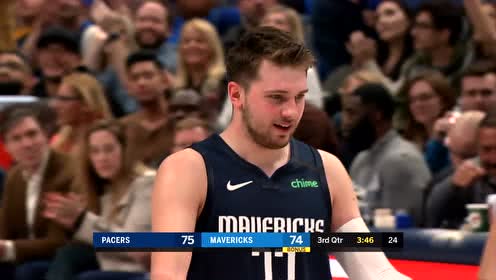【NBA集錦】自己笑的大白牙都出來了 東契奇外線直扔爆射拿下3+1