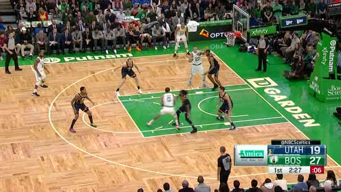 【NBA集锦】有点内味儿了！塔图姆背打康利后仰干拔中投命中