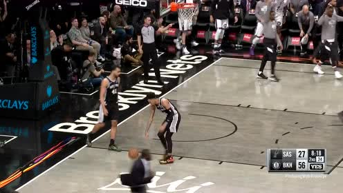 【NBA集锦】手起刀落干净利索 勒维尔干拔三分将马刺打停