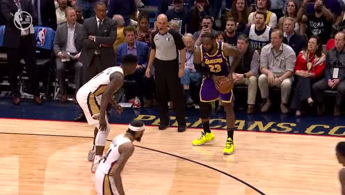 【NBA集錦】兩個時代的交匯！詹姆斯單挑錫安三分命中吐舌頭賣萌
