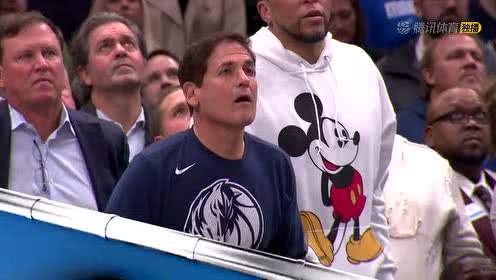 【NBA集錦】小庫里底角絕命三分 老板庫班和馬里昂激情慶祝