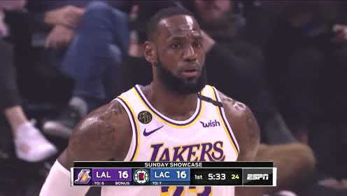 【NBA集锦】空中作业三角配合! 詹姆斯不粘手飞饼助攻浓眉空切上篮