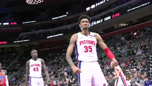 【NBA集錦】這哪擋得住啊 伍德滑翔暴起雙臂猛虎隔扣2人