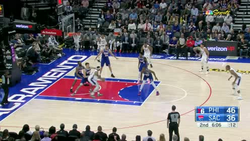 【NBA集锦】姿势简直美如画 哈里斯翻身跳投稳稳命中