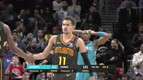【NBA集锦】最后关头成功造犯规！特雷杨两罚中1将比赛拖入加时