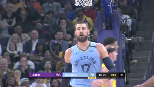 【NBA集锦】慷慨送球迷护目镜 莫兰特助攻瓦兰后比划护目镜庆祝