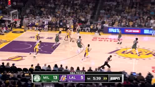 【NBA集锦】逆境之中推反击 浓眉箭步穿云滑翔上篮强打2+1