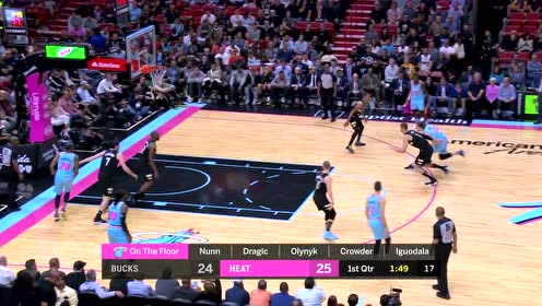 【NBA集锦】大个子技术如此细腻 奥利尼克晃飞对手三分射中