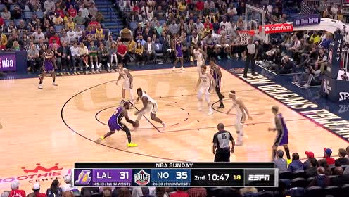 【NBA集錦】聽說你就叫胖虎？老詹連續(xù)crossover突破錫安穩(wěn)穩(wěn)打進(jìn)