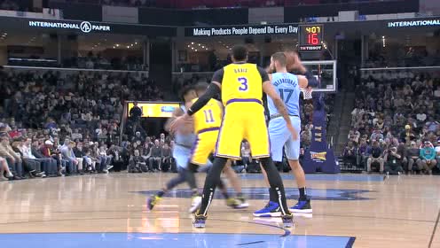 【NBA集锦】今日最佳盖帽! 浓眉哥单臂力拒莫兰特扣篮