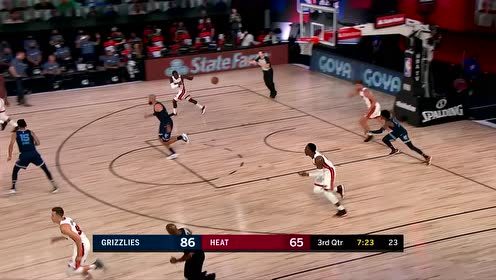【NBA集锦】如入无人之境! 莫兰特一条龙杀入篮下打板命中
