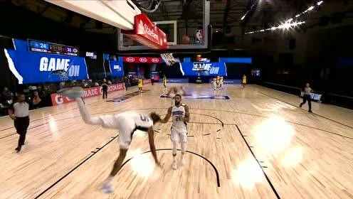 【NBA集锦】小伙子太拼命了 艾旺杜反击暴扣之后人仰马翻