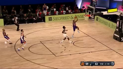 【NBA集锦】布里奇斯趁其不备鬼手掏球 1打0快速推进轻松扣篮