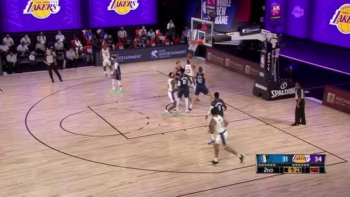 【NBA集锦】詹姆斯一个背运过掉东契奇 随后强势放篮没人能挡