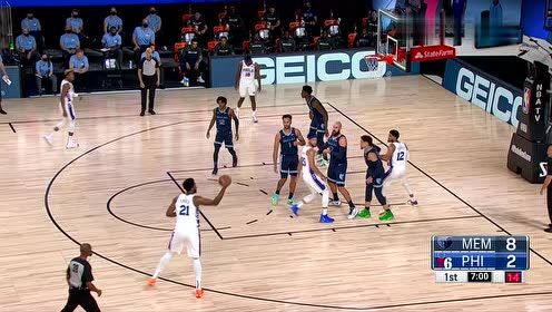 【NBA集锦】手感不错 大帝取下复赛后首个运动战进球