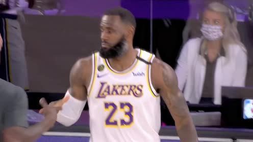 【NBA集锦】没有观众霸气依旧 詹姆斯赛前撒镁粉露强悍背影