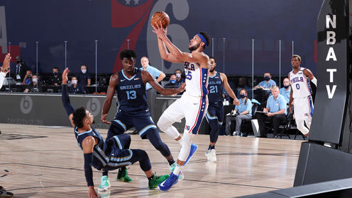 【NBA集锦】西蒙斯vs灰熊集锦 9+7+9准三双自信命中三分球