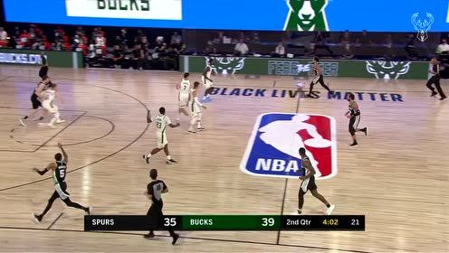 【NBA集锦】神仙一般的弹跳能力 穆雷接队友助攻上演空接暴扣