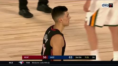 【NBA集锦】冲这勇气就足以让人佩服 希罗勇猛隔扣戈贝尔未果