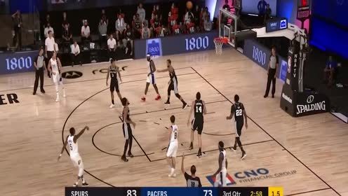 【NBA集锦】马刺118-111步行者 盖伊爆砍23+5助队轻取步行者