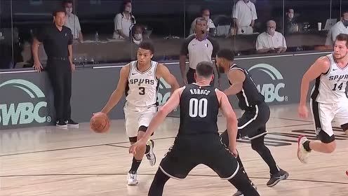 【NBA集锦】马刺119-124 篮网 勒维尔27分带队取胜怀特半场18分难救主