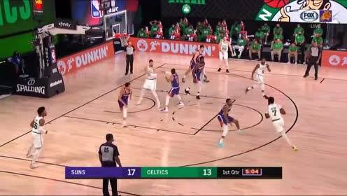 【NBA录像回放】NBA热身赛:太阳vs凯尔特人原声回放第1节
