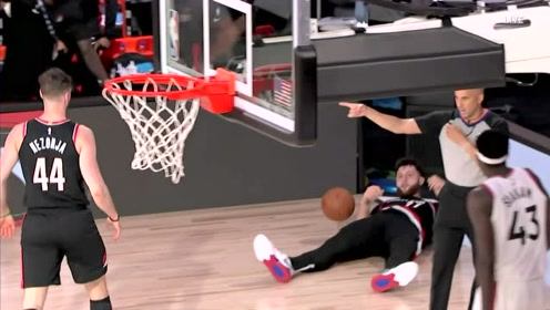 【NBA集锦】看得见的拼命!大中锋努尔基奇把身体扔出去救球