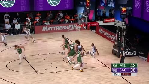 【NBA集锦】身边巨兽林立又何妨 希尔德拜佛晃过字母哥无视雄鹿连续补防挑篮得手