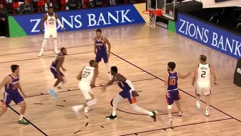 【NBA集锦】英格尔斯在艾顿面前秀妙传 助攻戈贝尔滑翔扣篮轻轻松松