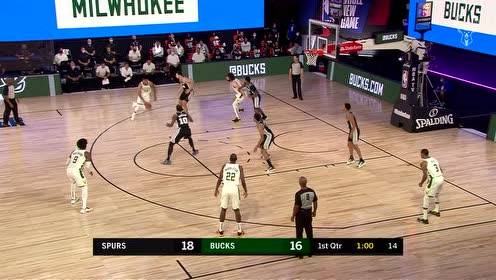【NBA集锦】换其他人顶多是个上篮 字母哥强行暴扣展现恐怖臂展