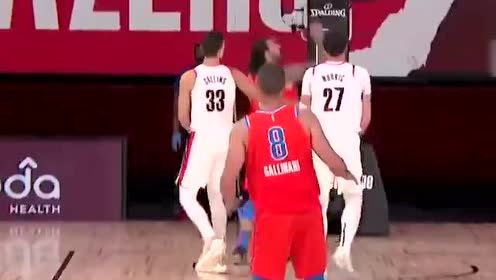 【NBA集锦】亚当斯倒地救球站起来欧洲步 瓜哥在旁大喊这违例都不吹吗