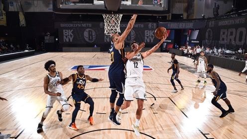 【NBA集锦】戈贝尔vs篮网集锦 20+7大帽暴扣制霸篮下