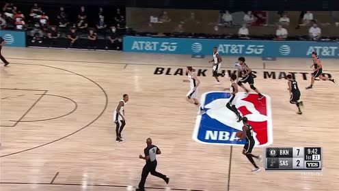 【NBA集锦】谁防我也不好使 勒维尔急停跳投无视默里贴身防守再下一城