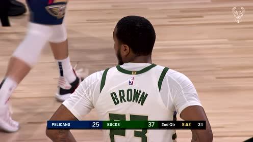 【NBA集锦】布朗面对英格拉姆丝毫不慌 无视干拔迎射3+1