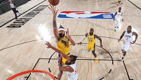 【NBA集錦】詹姆斯人到球到送妙傳 麥基輕舒猿臂命中湖人復(fù)賽首球
