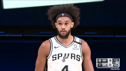 【NBA集锦】马刺vs篮网精华回放 勒维尔27分带队取胜怀特半场18分难救主
