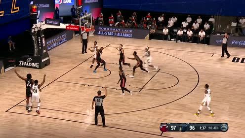 【NBA集锦】热火99-101爵士 奥利尼克空砍27分戈贝尔21+8