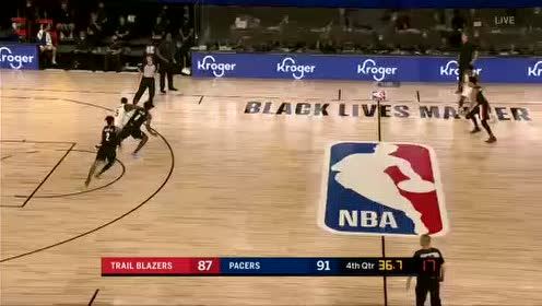 【NBA录像回放】开拓者vs步行者第4节 开拓者险些扳平进加时
