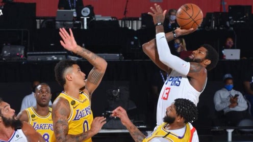 【NBA集錦】喬治大角度打板 為快船拿下復(fù)賽首分