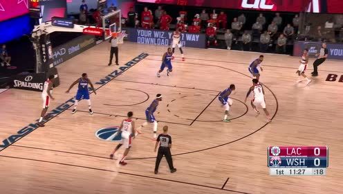 【NBA集锦】八村垒长驱直入直杀篮下 突破过人上篮得分