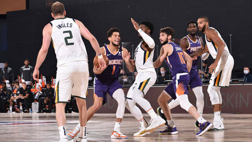【NBA集锦】太阳101-88爵士 米切尔17+4太阳多点开花轻取爵士