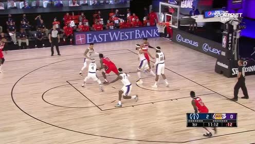 【NBA集锦】遮天蔽日！麦基劈头盖脸大帽八村垒