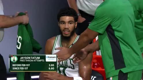 【NBA集锦】等一个握手要10秒 塔图姆这次忽视让队友很尴尬